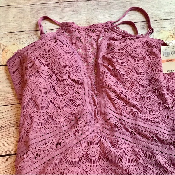 SOLD  Becca Etc. Rebecca Virtue onepiece L 2x - Picture 3 of 10